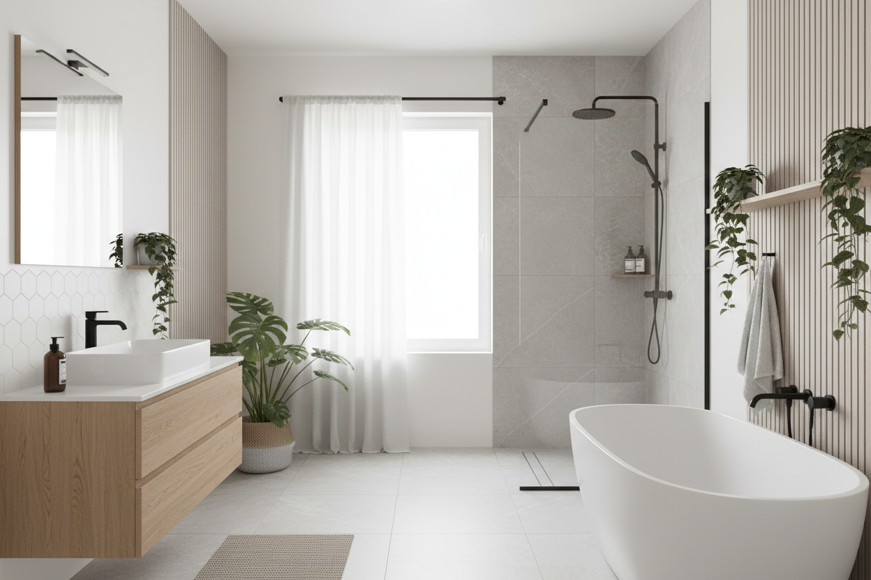 Modern scandinavian bathroom